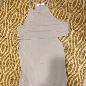 Double zero midi dress high neck